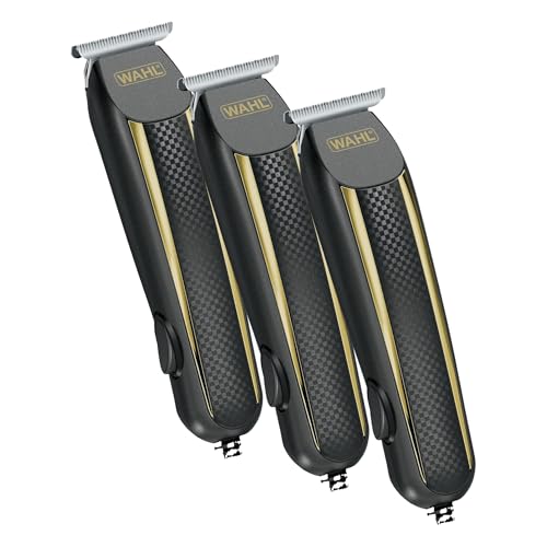 Wahl Edge Pro Bump Free Corded Beard Trimmer for Men Touch Up Trimmer & Grooming Detailer Kit – Perfect for Edging Beards,Mustaches,Hair,& Stubble,– Model 9686-300,(Pack of 3) - size: 1 Count (Pack of 3)