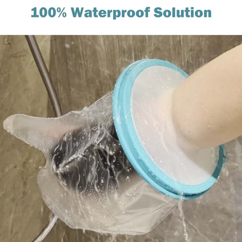 Cast Covers for Shower Foot Soft Green Adult, Waterproof Cast Cover/Bag, Cast Protector for Shower Arm Post Surgery, Shower Sleeve for Arm Cast Showering/Swimming - color: Hand, style: Reinforced Green