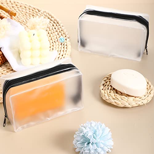 Sieral 4 Pcs Travel Soap Container Bags Bulk Waterproof Soap Bar Holder Case Pouch with Zipper Holder Pouch for Travel Bathroom Shower Gym Camping Vacation Outdoor Hiking Bath