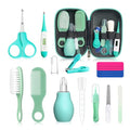 Qunlions life Baby Grooming Kit for Boys Girls Safety Newborn Nursery Essentials Grooming Set Gift for First-time Parents, Green 18 in 1 - style: Green 18 in 1