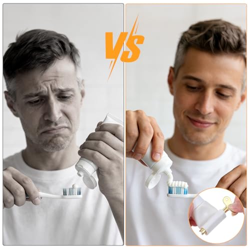 4 PCS Toothpaste Squeezer, Metal Tube Squeezer, Stainless Steel Toothpaste Roller, Manual Tube Wringer Key Dispenser for Cream Cosmetic Paint Squeezing Aids