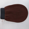 Premium Exfoliating Gloves for Shower 1Pc, 100% Viscose Deep Exfoliating Body Scrubber, Dead Skin Remover, Washcloth Body Exfoliator Scrubber for Self-Tan Removal (Brown) - color: Brown
