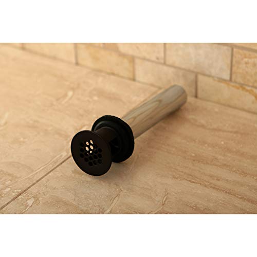 Elements of Design Kingston Brass KB5005 Fauceture Grid Drain with Overflow Hole, 1-1/4 inch by 6-inch, 17 gauge, 1.25, Oil Rubbed Bronze - color: Oil Rubbed Bronze