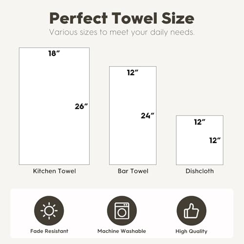 Artoid Mode Gloves Ball Xmas Tree Merry Christmas Bar Kitchen Towels, 12x24 Inch Quick Dry Microfiber Cloth Dish Towels for Kitchen Drying Set of 4 - size: 12" x 24", Microfiber