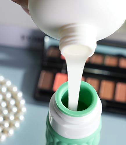 Silicone Travel Bottles for Toiletries 8 Pack Travel Size Toiletries 3.4 oz 1.7 oz, Leakproof Squeeze Travel Size Containers Refillable Cosmetic Jars Set for Shampoo, Conditioner, Creams - color: Green-3.4oz