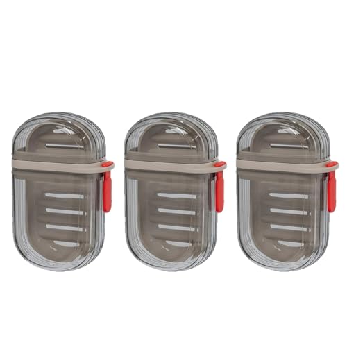 3PCS Bar Soap Travel Case, Soap Containers for Traveling, Leak-Proof Soap Case for Travelling, Portable Soap Storage Solution for Gym Showers, Camping Trips and Daily Bathroom Organization