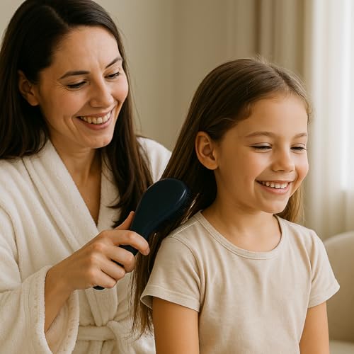 Wave Detangling Brush Set for Curly Hair, Thick, Straight & Natural Hair - Gentle Detangler Hair Brush for Women, Kids & Toddlers with Flexible Bristles -Hairbrush for Wet & Dry detangle | Gentle Detangler, Flexible Bristles, For Women & Kids, Wet & Dry H