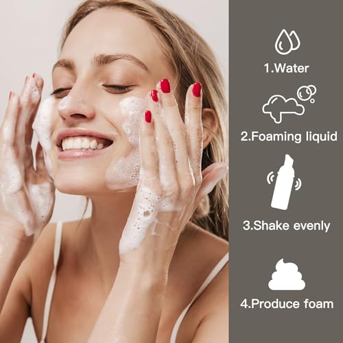Travel Foam Pump Bottle - 2oz Empty Foaming Soap Dispenser for Lash Shampoo - Plastic Small Mousse Container Mini Travel Size - Refillable Eyelash Wash Cleanser Foamer 60ml Black Transparent - color: Black Transparent