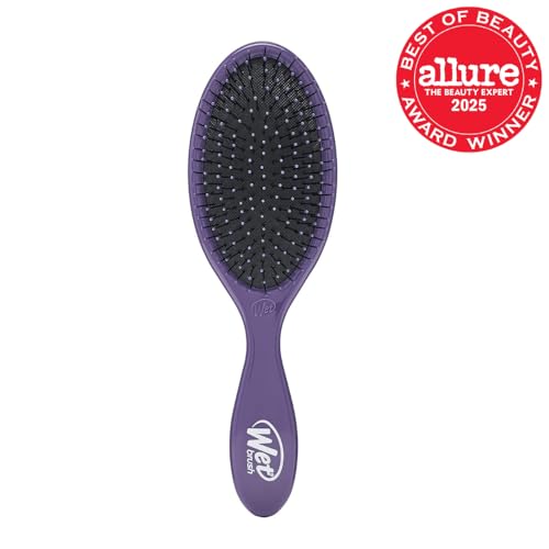 Wet Brush Original Detangler Hair Brush, Amazon Exclusive Purple - Ultra-Soft IntelliFlex Bristles - Detangling Hairbrush Glides Through Tangles For Wet, Dry & Damaged Hair - Women, & Men - color: Amazon Purple, size: 1 Count (Pack of 1)