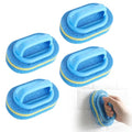 Handled Bathtub Scrubber, Kitchen Bathtub Toilet Cleaner All Purpose Shower Sponge Scrubbing Brush, for Clean Sinks, Shower Stalls, Tiles, Range Hoods, and Pool Steps (4pcs) - color: 4pcs