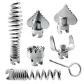 7 Pcs Drain Cleaner Combination Cutter Head Set 16mm Drain Snake Drill Attachment for Ridgid k50 K400 Pipeline Dredging Machine