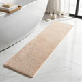TYUU Beige Bathroom Runner Rugs, Ultra Soft Long Bath Mat Machine Washable Super Absorbent Quick Dry Bathroom Runner Rug 16 x 60 Non Slip, Beige 16" x 60" - color: Beige, size: 16" x 60"
