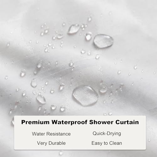 Farmhouse Abstract Animal Cattle Feed Cow Rustic Theme Fabric Shower Curtain Sets Bathroom Decor with Hooks Waterproof Washable 72 x 84 inches Ivory White - size: 72"W x 84"L (Pack of 1)