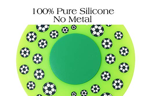 Bathtub Drain Stopper, Silicone Tub Stopper Plug, Universal Bath Drain Cover, Kids Tots Babies Gift (Green Football) - color: Green Football