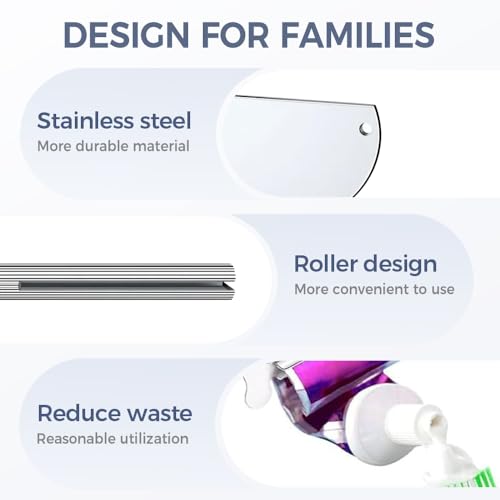 6/12/20pcs Stainless Steels Metal Tube Squeezer Keys, Tube Squeezer Tool- Toothpaste Squeezer Metal Hair Dye Color Key Roller Dispenser Tool Durable Processing, Daily Living Tube Squeezing Aids (6)