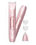 Ufree Bikini Trimmer Electric Razor for Women, Dual Head Rechargeable, Pink