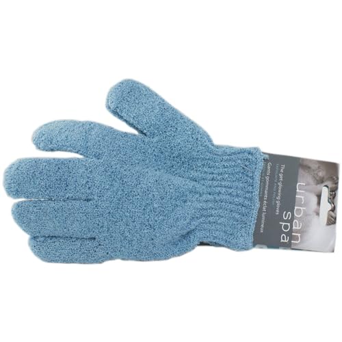 Urbana Exfoliating Gloves for Shower, Bath, and Cleansing – Assorted Colors, 1 Pair