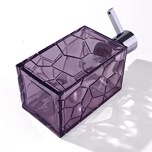 YAUKPH 2 Pack Lavender Purple Rust Proof Soap Dispenser | Acrylic material for bathroom and kitchen countertops - color: 2 Pack Purple