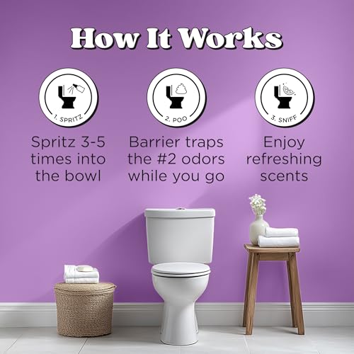 Poo-Pourri Before-You-Go Pocket Toilet Spray, Travel Essentials, Lavender Vanilla, 1 Fl Oz, Up to 50 Uses, On-The-Go Bathroom Odor Deodorizer with Essential Oils, TSA Approved Size - size: 1 Fl Oz (Pack of 1)