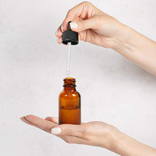 Eternal Moment 1 oz Eye Dropper Bottle(48 Pack), 30ml Amber Glass Bottles with Glass Eye Dropper for Essential Oils, Chemistry Lab Chemicals, Colognes & Perfumes - size: 1 Ounce