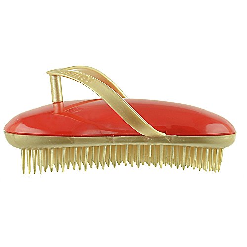 B118 Shower Head Brush/Exfoliator Shampoo Brush/Head Massager Scalp Stress Relax Shower Brush/Scalp Scrub Hair Brush Massager/Hair Massager for Hair Growth/Scalp Dandruff Brush Small Hair Brush - color: Gold Poppy