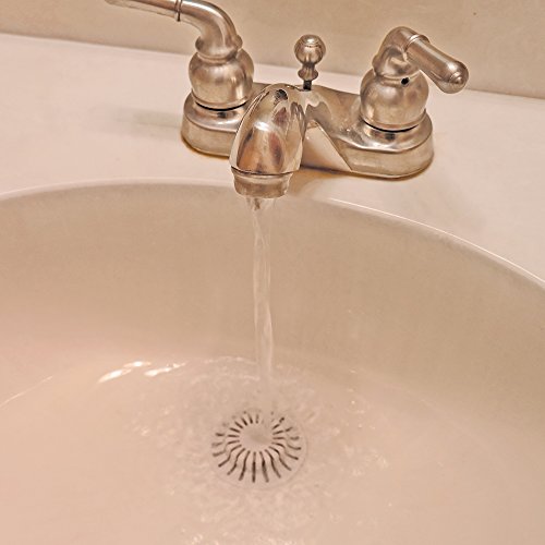 Danco Hair Catcher with Suction Cup, fits Pop-Up Bathroom Sink Drains, White, 2 Pack, (10769)