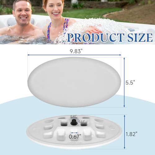 2472-828 Headrest Pillow (4-Pack) Replacement for Jacuzzi J-200 Model Spas，Non-Slip Material，Provides a Cloud-Like Soft and Comfortable Experience（Does Not Fit J-225 and J-215 Built 2016+ ）