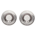 2 Pack Stainless Steel Sink Strainer - 3 Inch (75mm) Kitchen Drain Plug Filter, Bathtub & Shower Hair Catcher Protector