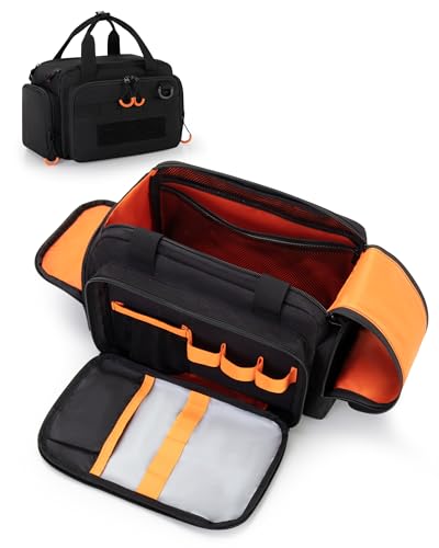 Tactical Travel Toiletry Bag for Men, Extra Large Dopp Kit Organizer | Large Toiletry Bag with Dual Way Zippers, Tactical Design, Wet & Dry Separation,Travel Hygiene Bag for Shaving Grooming