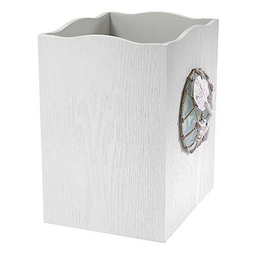 Avanti Linens - Wastebasket, Decorative Trash Can, Coastal, Seaglass - size: Wastebasket