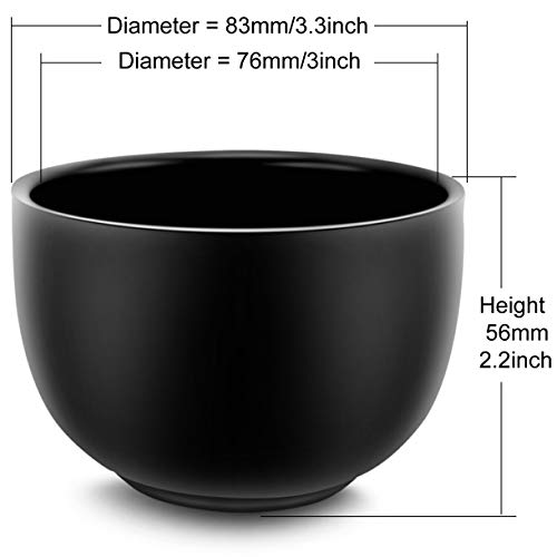 SANWA Grooming Shaving Kit for Men,Strong Razor and Brush Stand with Stainless Steel Shaving Soap Bowl,Dad Gifts,boyfriend Gifts,Husband Gifts for Him - color: Black Stand Bowl