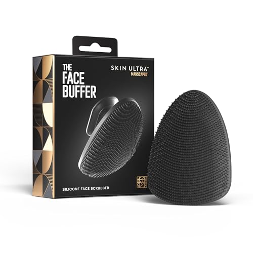 MANSCAPED® The Face Buffer - Men's Silicone Face Scrubber for Nourishing, Deep Cleaning & Exfoliating Your Skin, No-Slip Suction Cup Handle, Gentle Face Massage, 1-Pack - size: Face Buffer
