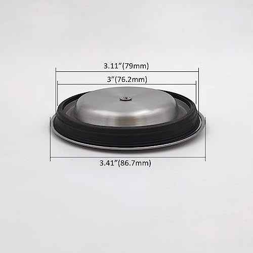 GZILA Kitchen Sink Stopper Replacement, Sealing Lid Sink Drain Stopper for 3-1/2 Inch Standard Drains Assembly, 304 Stainless Steel with Rubber Gasket, Brushed Nickel