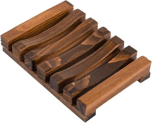 1 PCS Hawaii Style Bathroom Accessories Handmade Natural Wood Soap Dish Wooden Soap Holder