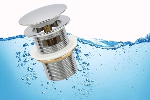 Chrome Freestanding Bathtub Drain Stopper, Compatible with Drain Kit - color: Chrome