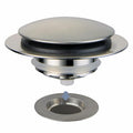 Brushed Bathtub Drain Stopper,Universal Pop Up Bath Drain, Hidrop Tip Toe Tub Drain Stopper,Conversion Kit Assembly, Replaces Lift and Turn,Tip-Toe and Trip Lever drains for Tub, EZ Install(Brushed) - color: Brushed