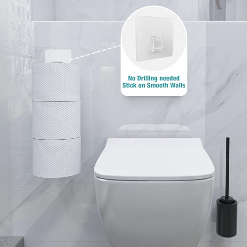 Conworld Toilet Paper Holder Brushed Nickel for 3 Roll Tissue, 1 Pack Bathroom Toilet Paper Storage Over The Tank, Stainless Steel Rustproof Bathroom Toilet Paper Roll Holder Wall Mount, Silver - color: Silver,hold 3 Rolls-1 Pcs