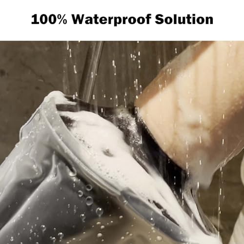 Cast Covers for Shower Arm, Waterproof Cast Cover Arm, Cast Cover for Swimming, Cast Protector for Shower Adult, Hand (Diameter - 6.3") - color: Hand, style: Soft Black