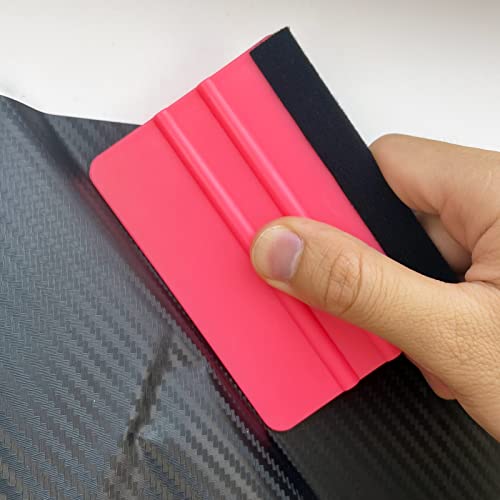 Umaki 8.3inch Large Vinyl Wrapping Felt Squeegee with 4inch Vinyl Squeegee Applicator for Fastly Installing Vehicle Tinting Film Graphic or Wallpaper,3pack - color: Green