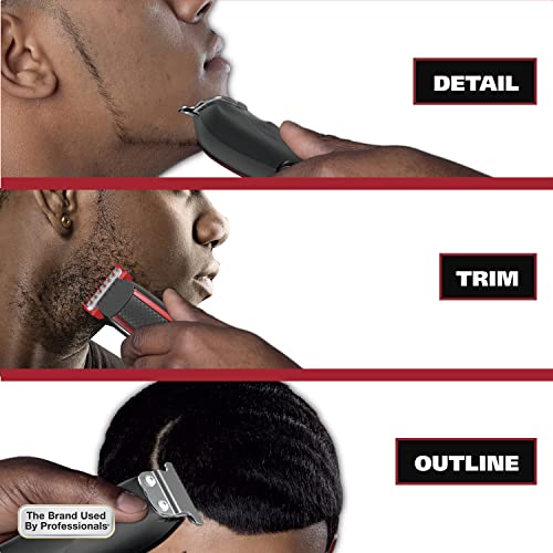 Wahl Edge Pro Bump Free Corded Beard Trimmer for Men Touch Up Trimmer & Grooming Detailer Kit – Perfect for Edging Beards,Mustaches,Hair,& Stubble,– Model 9686-300,(Pack of 3) - size: 1 Count (Pack of 3)