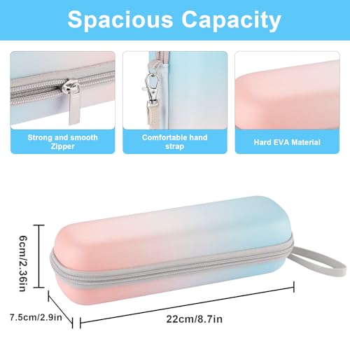 Toothbrush Travel Case for Oral B/Oral-B Pro 1000 1500 5000 7000 7500 9600/ Philips Sonicare 4100 5100 1100 6100 5300 Electric Toothbrush, Portable Hard Protective Storage Bag (Gradient) - color: Gradient