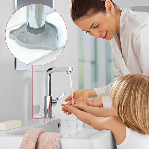 Compact Silicone Kitchen Sink Faucet Splash Proof Mat, Tap Water Diversion Splash Guard Drain Pad(Light Grey,2PCS) - color: LightGreyx2