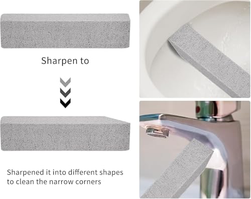 10pcs Pumice Stone Toilet Bowl Cleaner for Cleaning Pumice Scouring Pad Bulk Cleaning Stones for Toilet Bowl Stove Pool Tile Bath Household Kitchen Grill Oven Stain Removal
