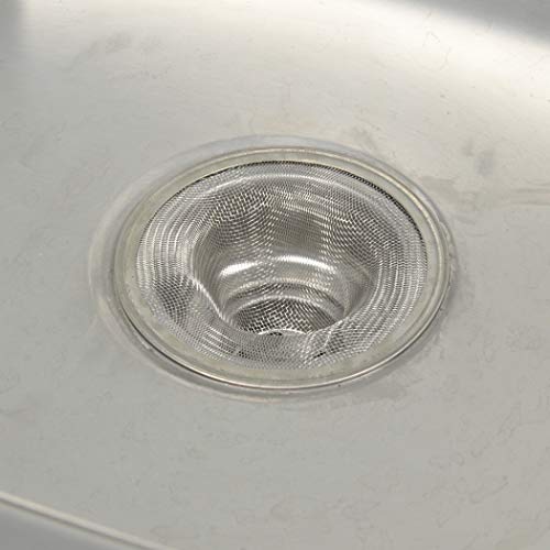 Danco 88820 2 in. Mesh Bathroom Lavatory Sink Strainer, Stainless Steel - size: 2-1/2-Inch, style: Bathroom Sink Strainer (1 Pack)