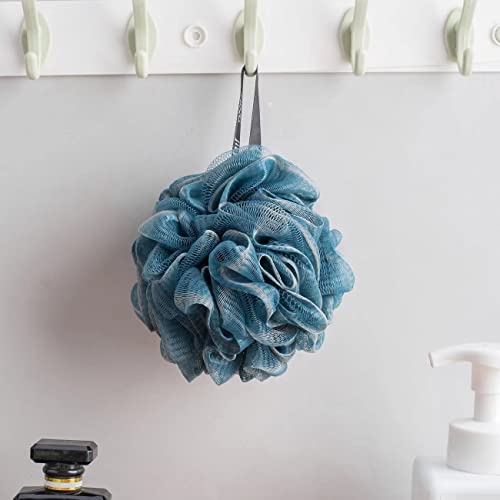 Darkblue Bath Shower Loofah Sponge, Skin Care Men Women Bathing Accessories 50g (1 Pack) - style: Style 1