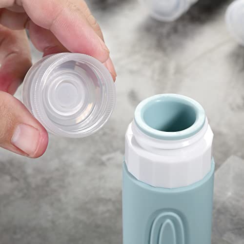 Mrsdry Travel Bottles for Toiletries, Tsa Approved 3oz Travel Size Containers BPA Free Leak Proof Refillable Liquid Silicone Squeezable Travel Accessories for Shampoo Conditioner Lotion (4 Pack) - color: Grey