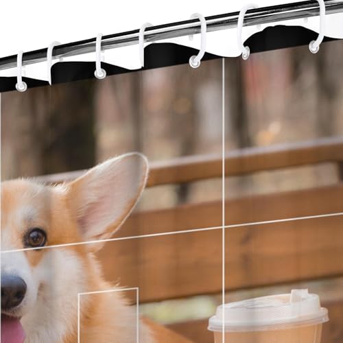 Personalized Shower Curtain Set Custom Photo Shower Curtains Modern Minimalist Home Bathroom Curtain Decor with 12 Hooks 72 Inch Wide * 84 Inch High - color: 4 Photo-2, size: 72"W x 84"L (Pack of 1)