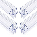 4-Pack Frameless Shower Door Bottom Seal for 3/8 Inch Thick Glass Doors – Stop Shower Leaks and Create a Water Barrier (3/8” x 39”)