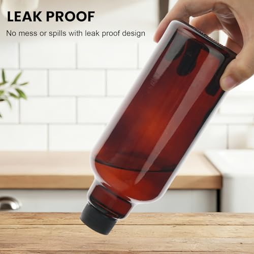 Glass Spray Bottles 16.9oz Empty Spray Bottle Mist/Stream Spraying Small Refillable Containers for Hair Care, Cleaning Solutions, Plants, Essential Oils 2 Pack (Brown, 16.9oz) - color: Brown, size: 16.9oz