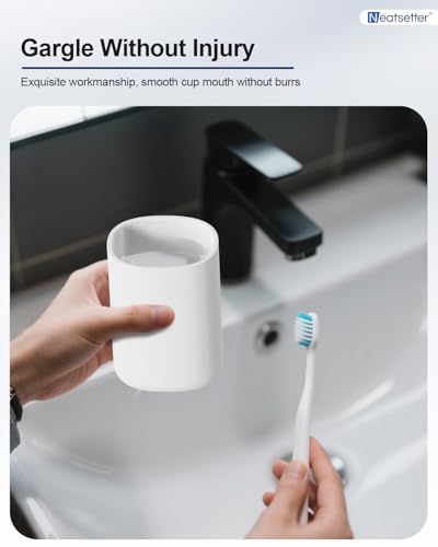 Toothbrush Holder Travel – Portable Toothpaste and Tooth Brushes Case for Traveling with Rinse Cup, Leak-Proof Cover for On-The-Go Oral Care (White) - color: White